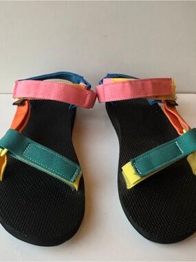 Teva Original Universal Sandals Women's Size 8 Multi-Color Block Strappy Sport